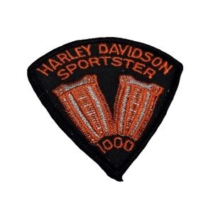 Vintage Harley-Davidson Sportster 1000 Motor Cycle Vintage Patch Logo